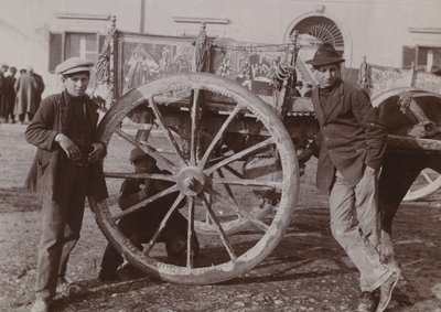 Carro Siciliano Típico, 1920 de Italian Photographer