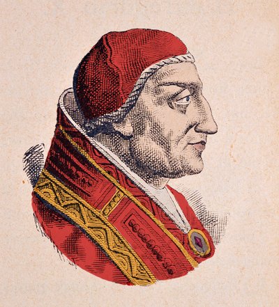 Retrato del Papa Clemente IV de Italian School