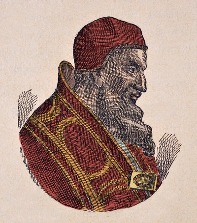 Retrato del Papa Juan IV de Italian School