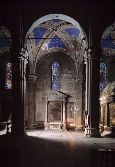 Vista de la catedral de Lucca de Italian School