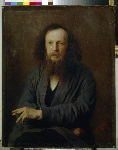 Retrato de Dmitri Mendeleev de Ivan Nikolaevich Kramskoy