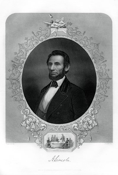 Presidente Abraham Lincoln, político estadounidense, 1862-1867 de J. C. McRae