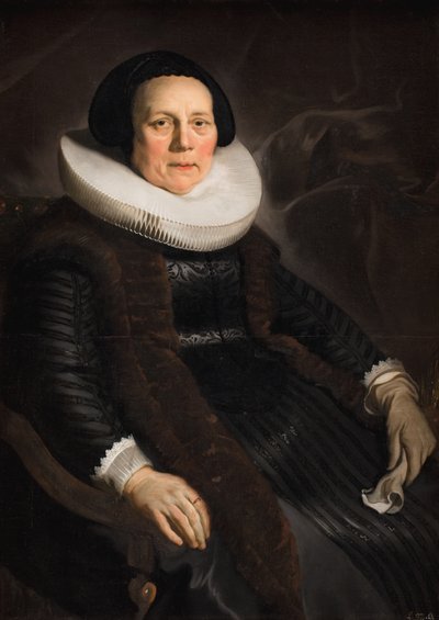 Retrato de una mujer de Jacob Adriaensz Backer