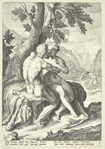 Hércules y Deyanira de Jacob Matham