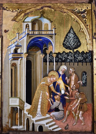 Lucía da limosna, c.1410 de Jacobello del Fiore.