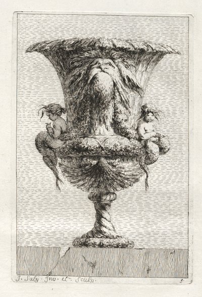 Suite of Vases:  Plate 9 de Jacques François Saly