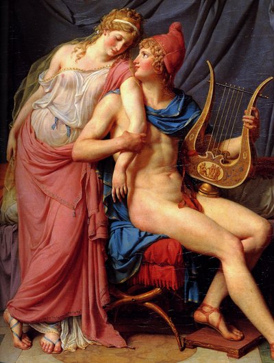 París y Helena de Jacques Louis David