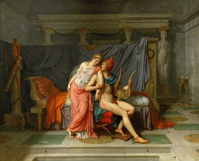 Los Amores de Helena y Paris de Jacques Louis David