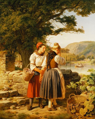 La despedida, 1842 de Jakob Becker