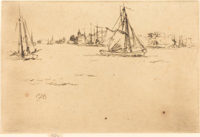 Dordrecht, 1884 de James Abbott McNeill Whistler