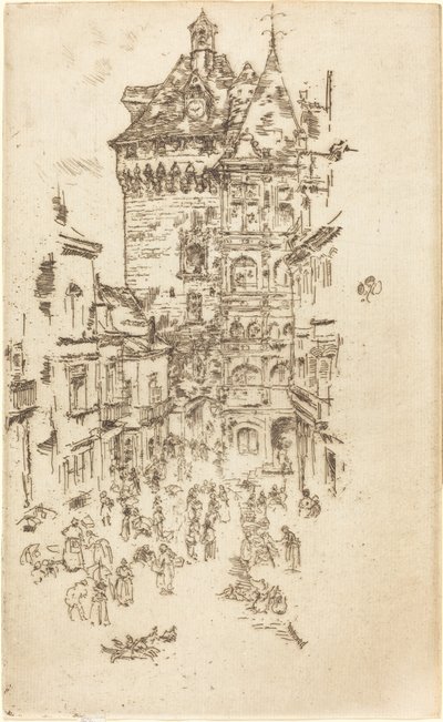 Hotel de Ville, Loches de James Abbott McNeill Whistler