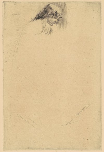 La cabeza inclinada de Jo, 1861 de James Abbott McNeill Whistler