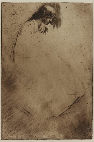 Cabeza inclinada de Jo, 1861 de James Abbott McNeill Whistler