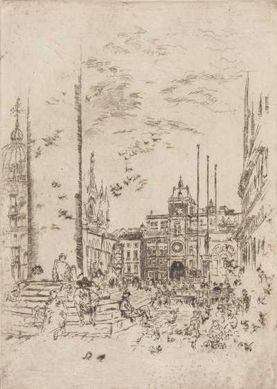 La Piazzetta de James Abbott McNeill Whistler