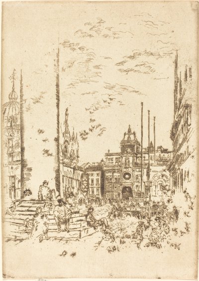 La Piazzetta, 1880 de James Abbott McNeill Whistler