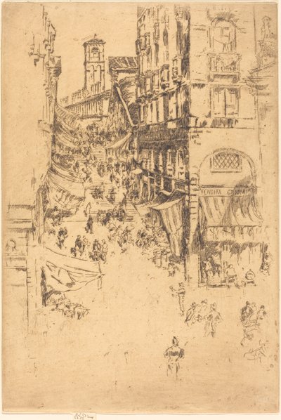 El Rialto, 1880 de James Abbott McNeill Whistler