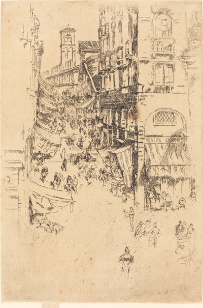 El Rialto, 1880 de James Abbott McNeill Whistler