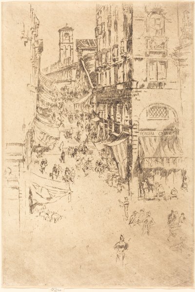 El Rialto, 1880 de James Abbott McNeill Whistler