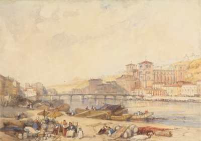 Lyon desde el muelle del Ródano de James Duffield Harding