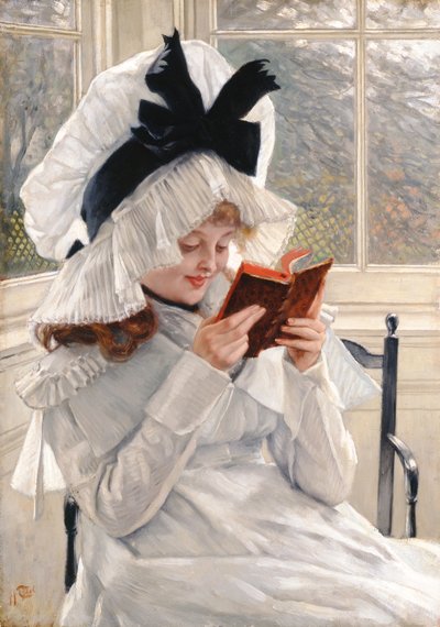 Leyendo un libro, 1872-73 de James Jacques Joseph Tissot