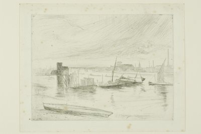 Amanecer en Battersea (Cadogan Pier) de James Abbott McNeill Whistler