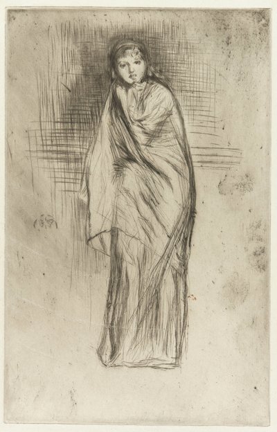 Modelo drapeado de James Abbott McNeill Whistler