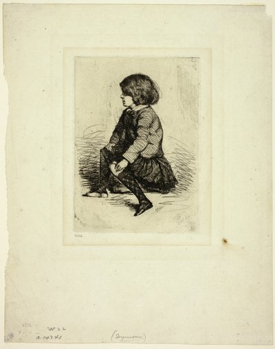 Seymour Haden, Jr, sentado de James Abbott McNeill Whistler