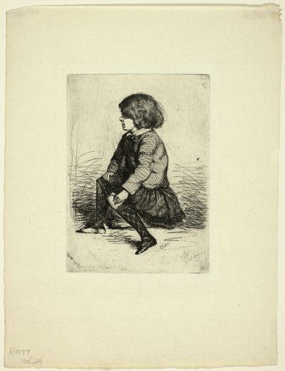 Seymour Haden, Jr, sentado de James Abbott McNeill Whistler