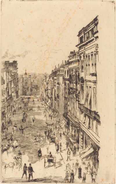 Calle de St James de James Abbott McNeill Whistler