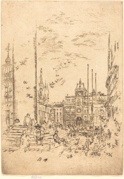 La Piazzetta de James Abbott McNeill Whistler