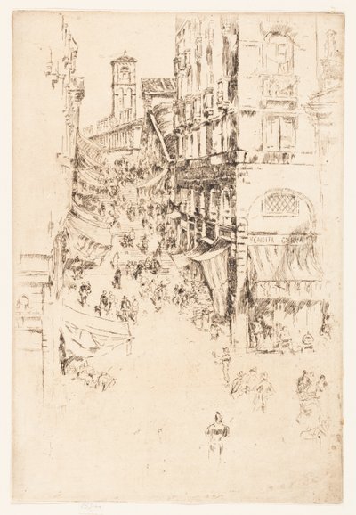 El Rialto de James Abbott McNeill Whistler