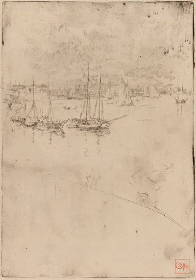 El barco de vapor, Venecia de James Abbott McNeill Whistler