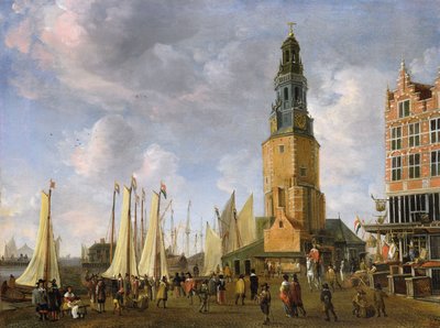 La Torre de los Empacadores de Arenque, Ámsterdam de Jan Abrahamsz. Beerstraten