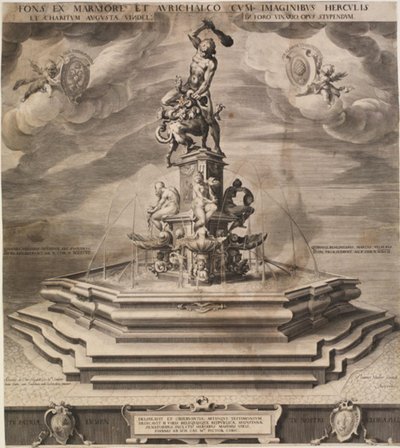 Fuente de Hércules en Augsburgo de Jan Harmensz. Muller