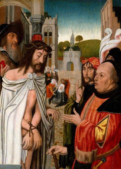 Cristo mostrado al pueblo, 1510-15 de Jan Mostaert