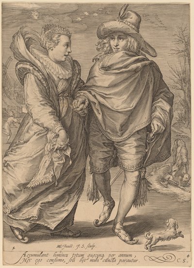 Invierno de Jan Pietersz Saenredam after Hendrik Goltzius