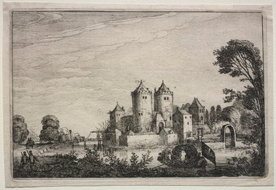 The Castle with Two Towers de Jan Van de Velde