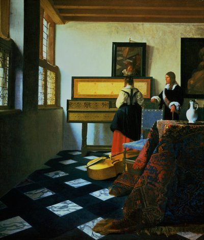 Dama en un virginal, c1652-1675 de Jan Vermeer van Delft