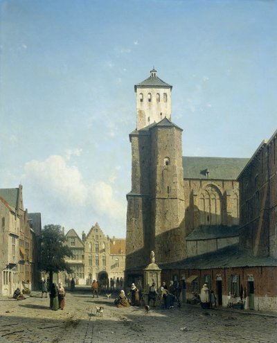 Iglesia de San Dionisio en Lieja de Jan Weissenbruch