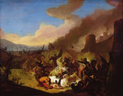 Escena de una batalla de Jan van Huchtenburgh