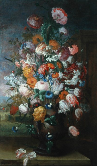 Flores, estudios con lirios de Jan van Huysum