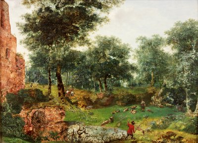 Paisaje boscoso, c.1690-1700 de Jan van der Heyden