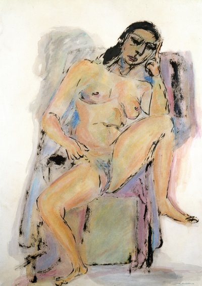 Desnudo sentado de Jankel Adler