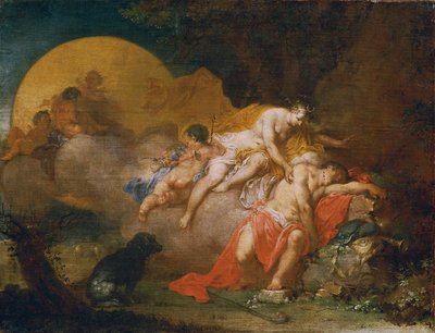 Luna y Endymion de Januarius Zick