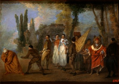 Una sátira sobre los médicos, c1708 de Jean Antoine Watteau