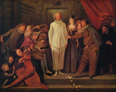 Comediantes Italianos, c1720 de Jean Antoine Watteau