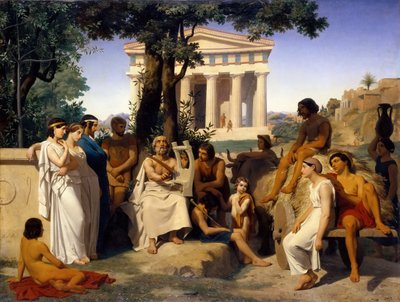 Homero de Jean Baptiste Auguste Leloir