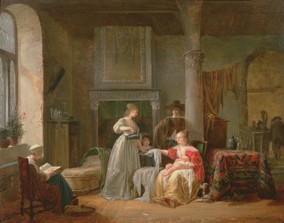 Escena de Guardería de Jean Baptiste Mallet