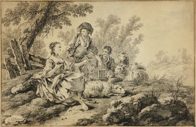 Escena pastoral de Jean Baptiste Pillement