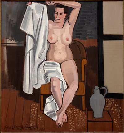 Desnudo con sábana blanca de Jean Brusselmans